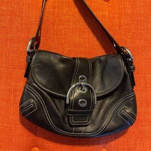 COACH Soho small flap buckle purse